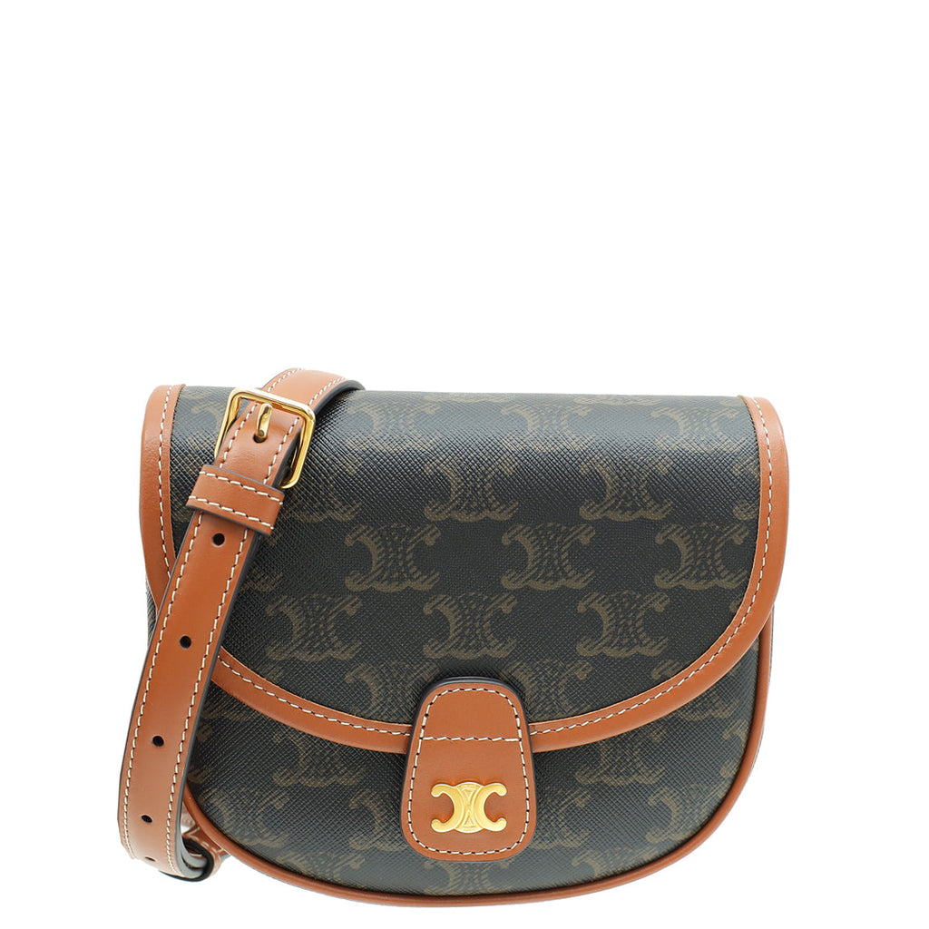 Celine Bicolor Mini Besace in Triomphe Crossbody Bag