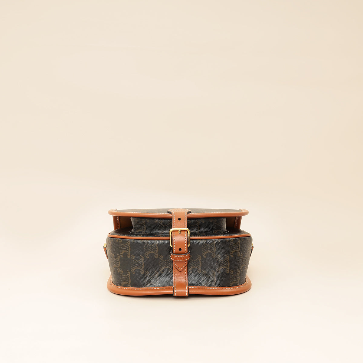 Celine Tan Medium Triomphe Folco Bag