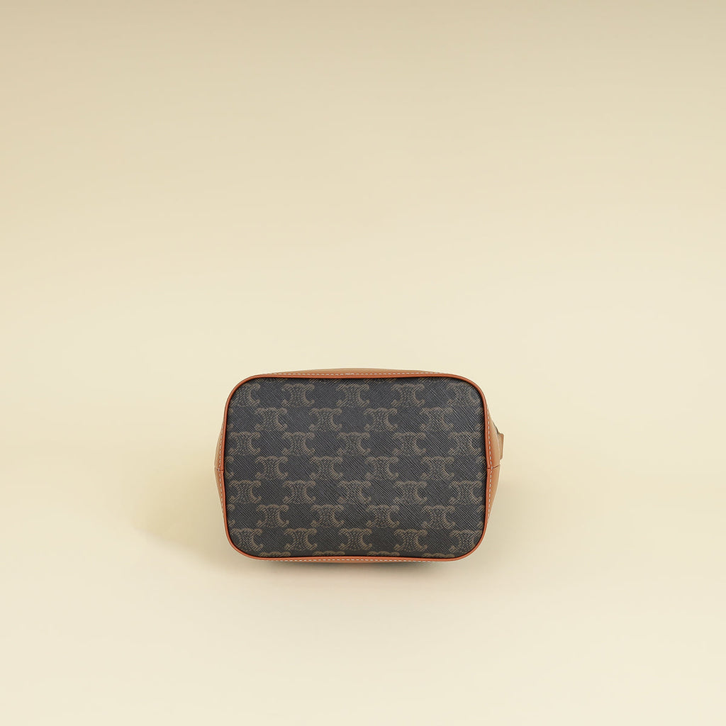 Celine Tan Triomphe Small Bucket Bag