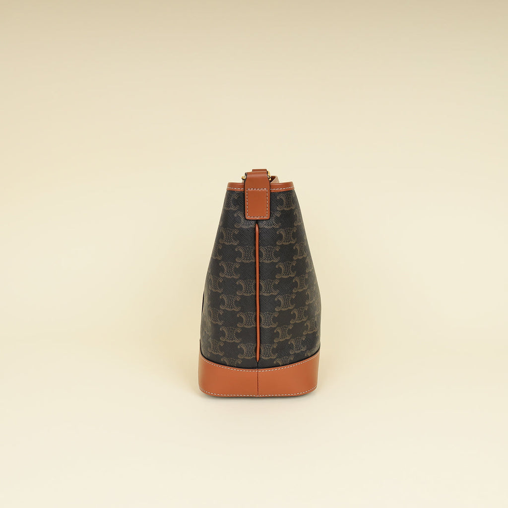 Celine Tan Triomphe Small Bucket Bag
