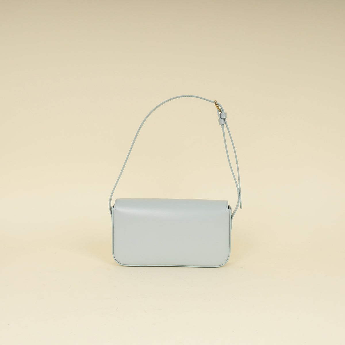 Celine Light Blue Triomphe Claude Shoulder Bag