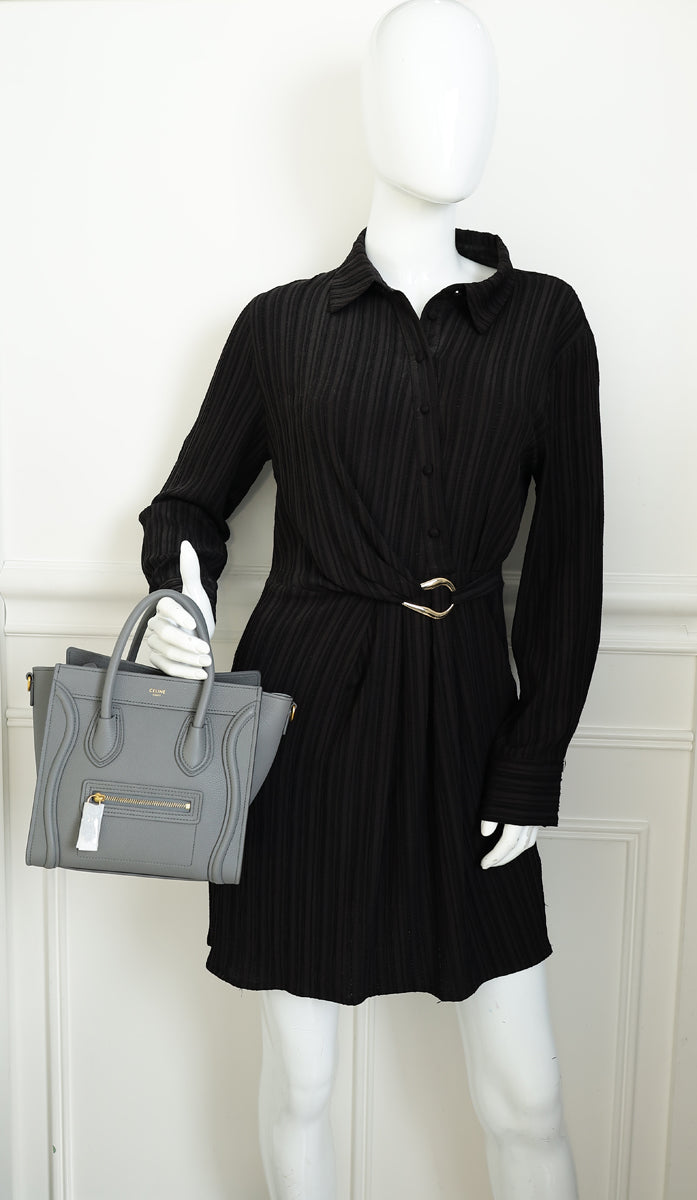 Celine Grey Nano Luggage Bag