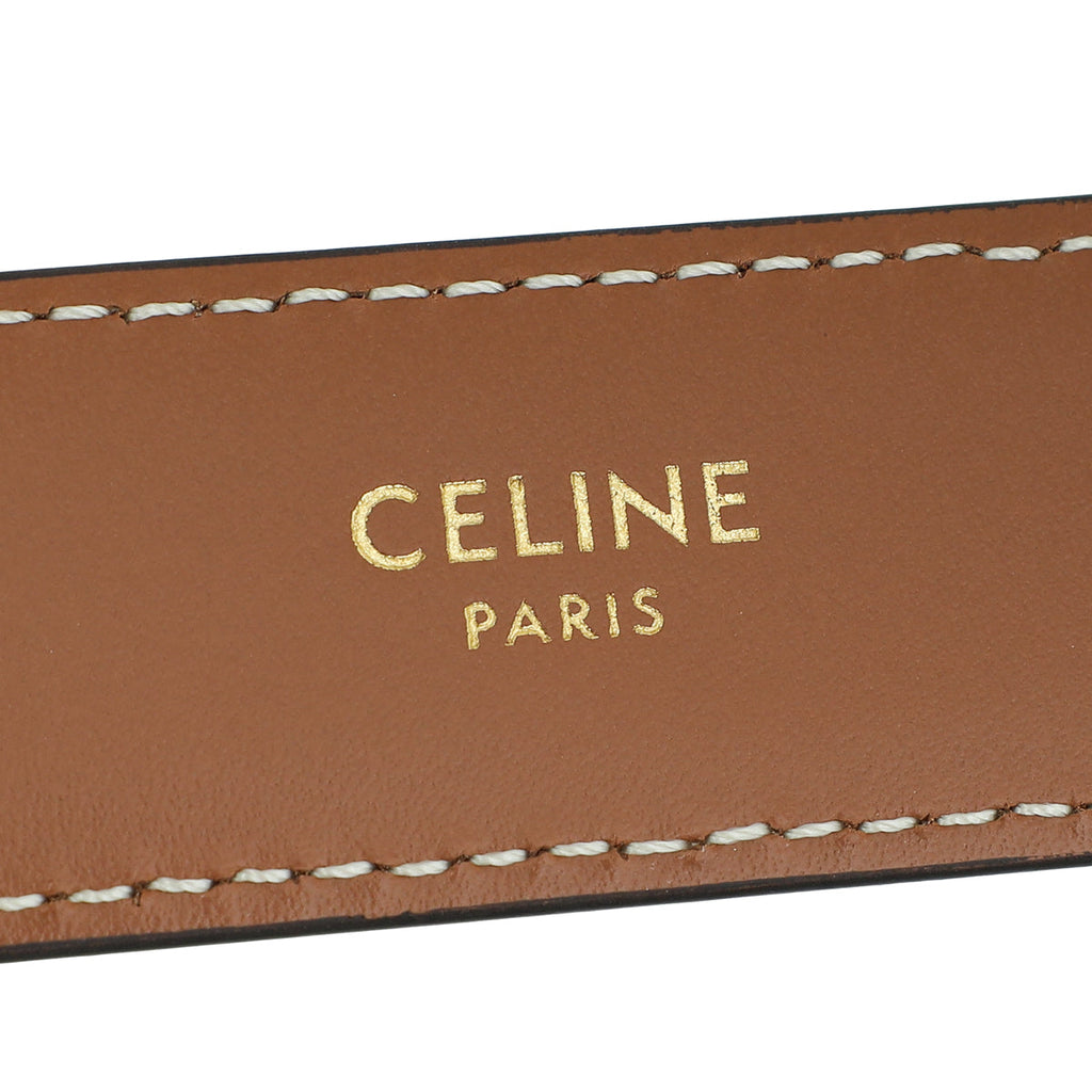 Celine Tan Triomphe Buckle Medium Belt
