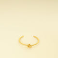 Celine Brass Gold Knot Extra Thin Bracelet