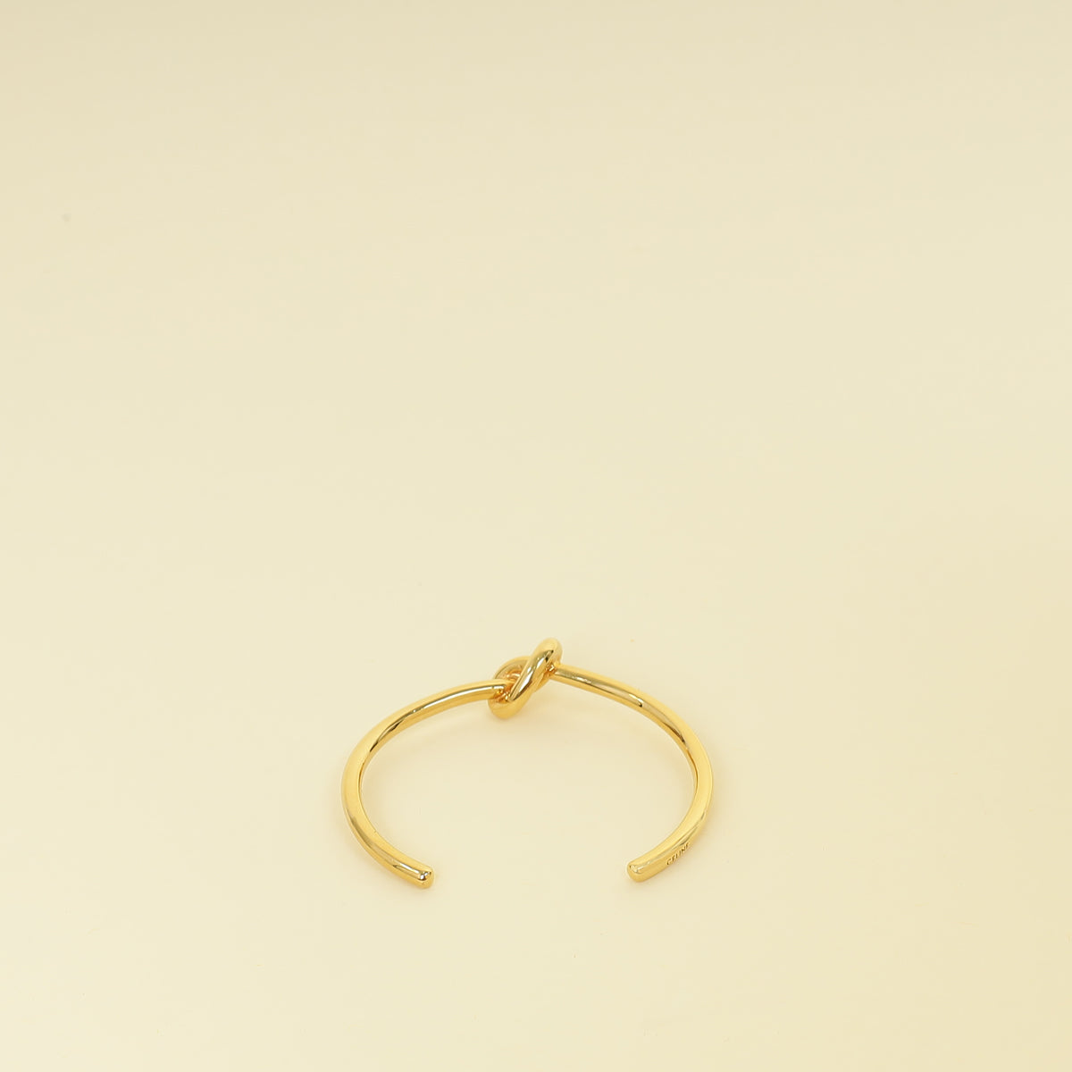 Celine Brass Gold Knot Extra Thin Bracelet