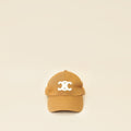 Celine Brown Tan Triomphe Baseball Cap Small Hat