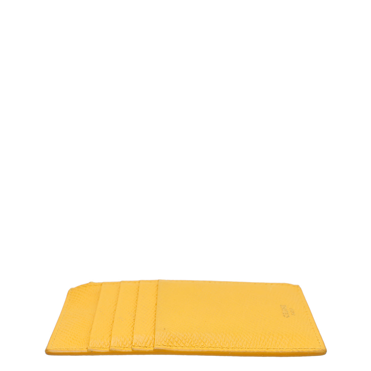 Celine Mustard Zipped Compact Card Holder