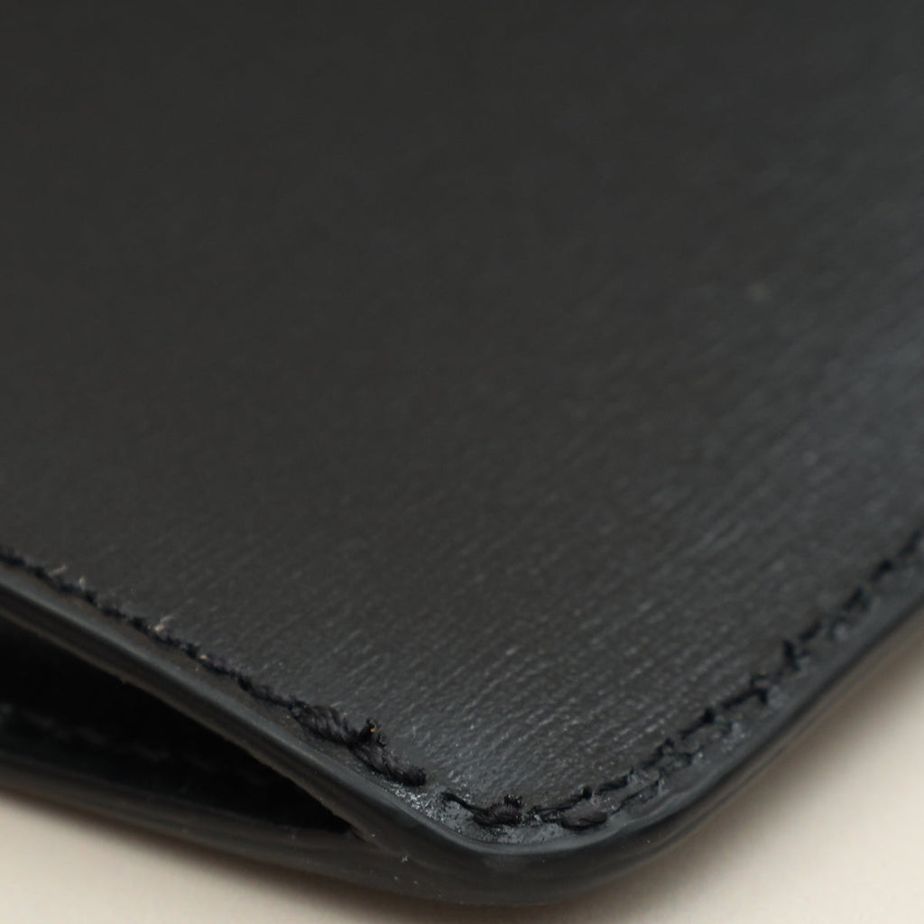 Celine Black Phone Flap Pouch W/ Strap