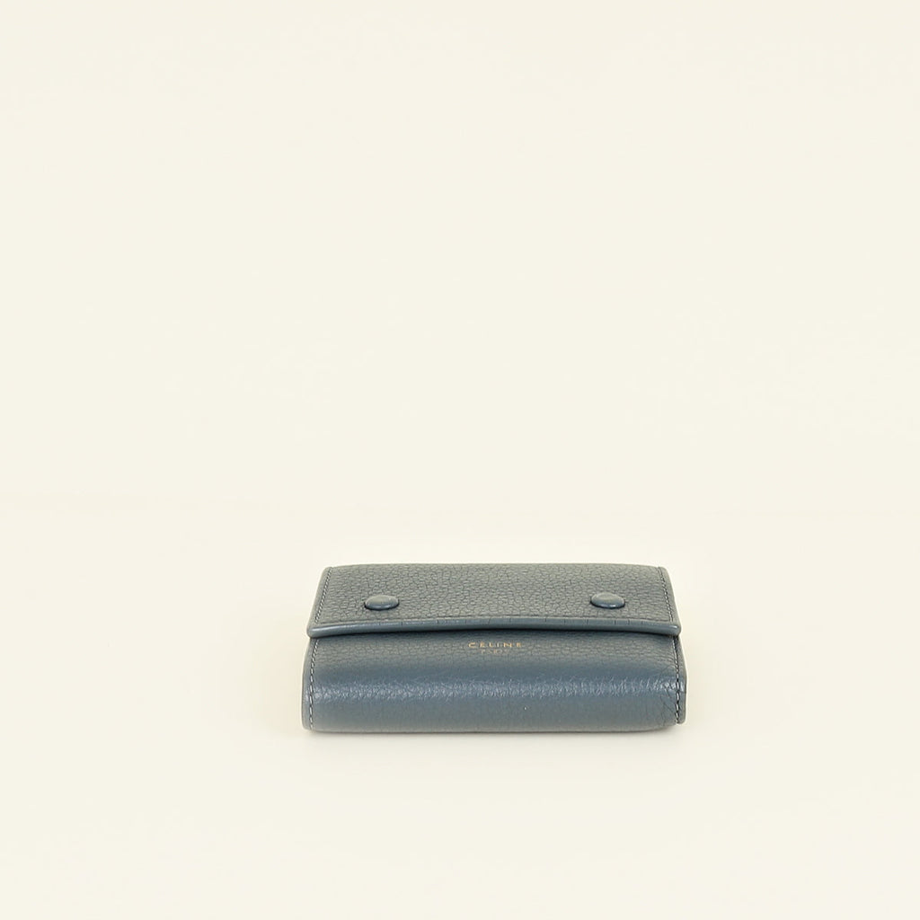 Celine Bicolor Trifold Compact Wallet