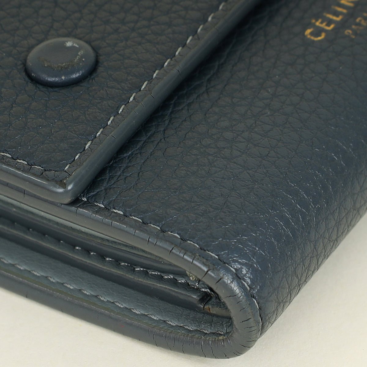 Celine Bicolor Trifold Compact Wallet