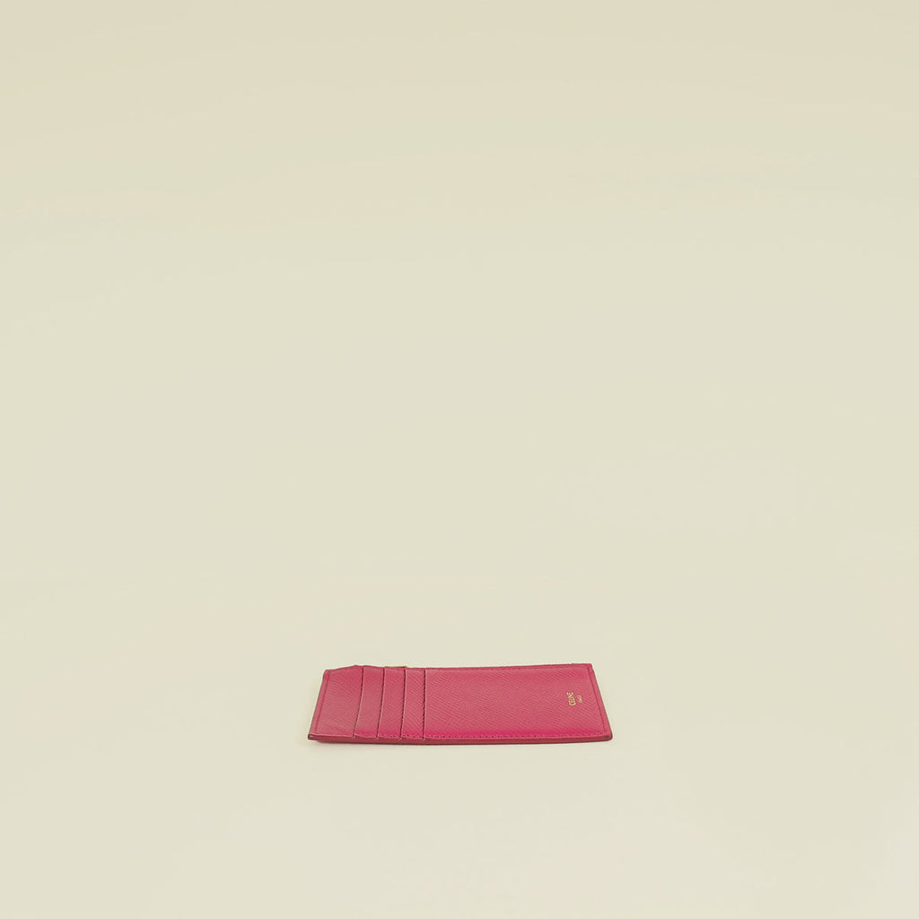 Celine Hot Pink Zipped Flat Card Holder