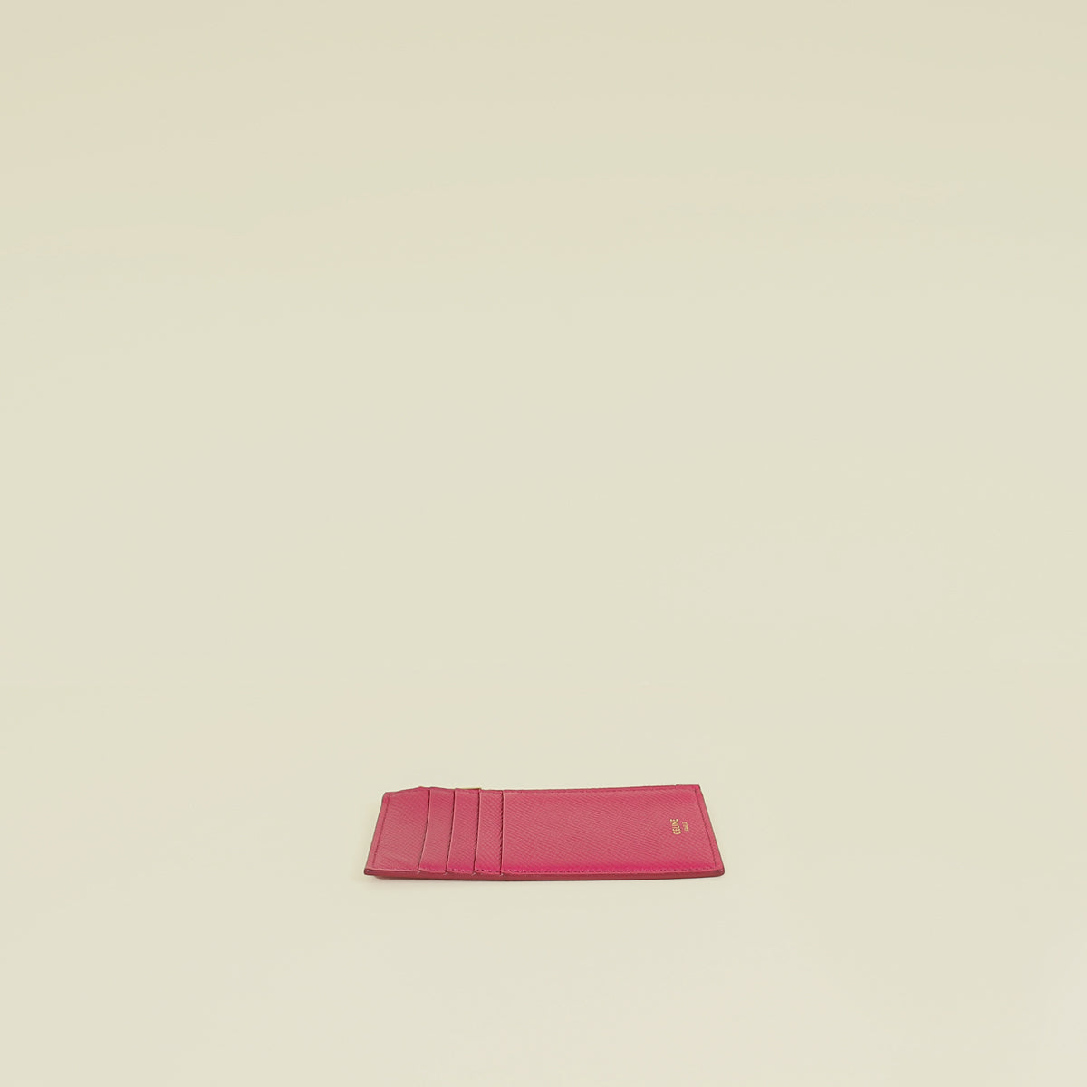 Celine Hot Pink Zipped Flat Card Holder