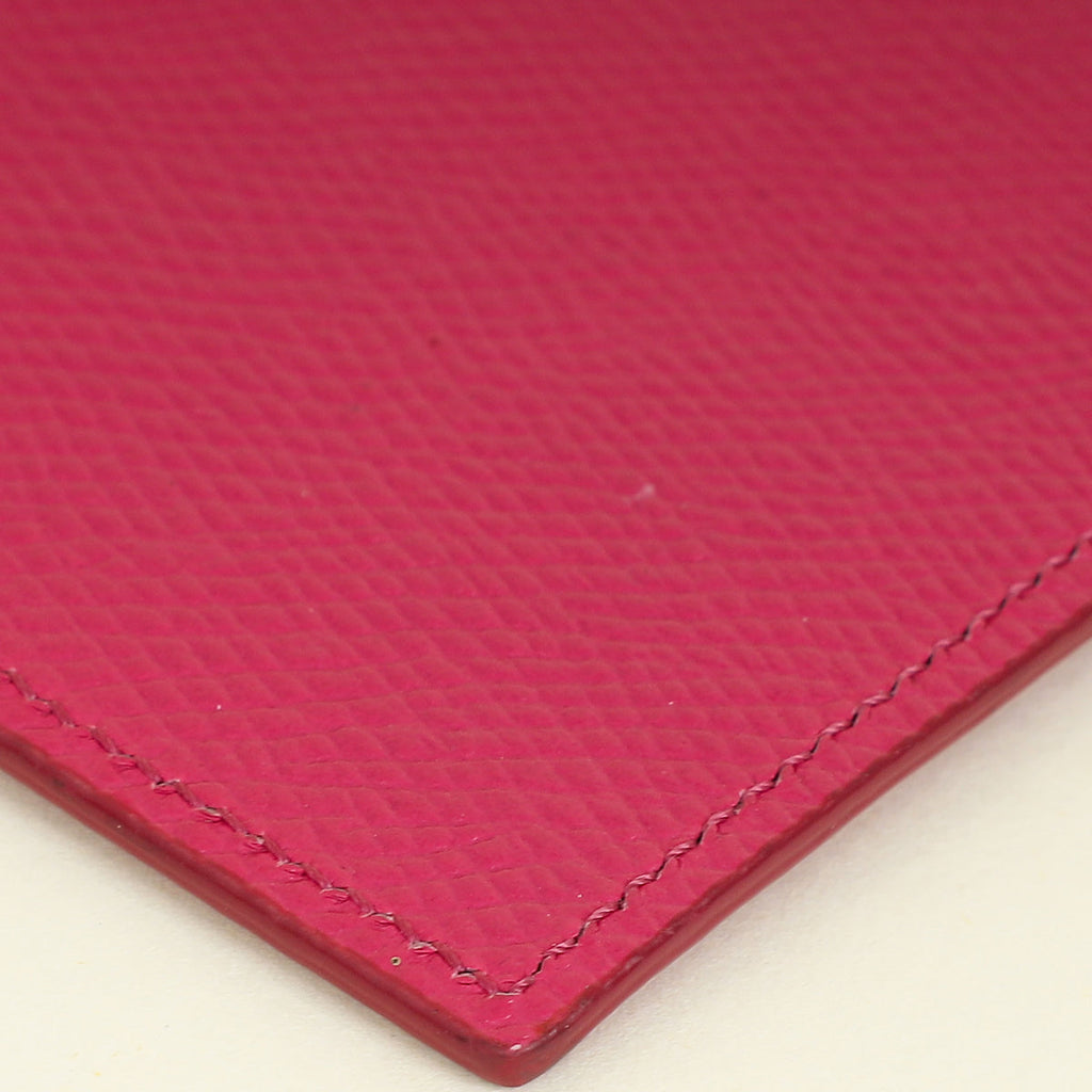 Celine Hot Pink Zipped Flat Card Holder