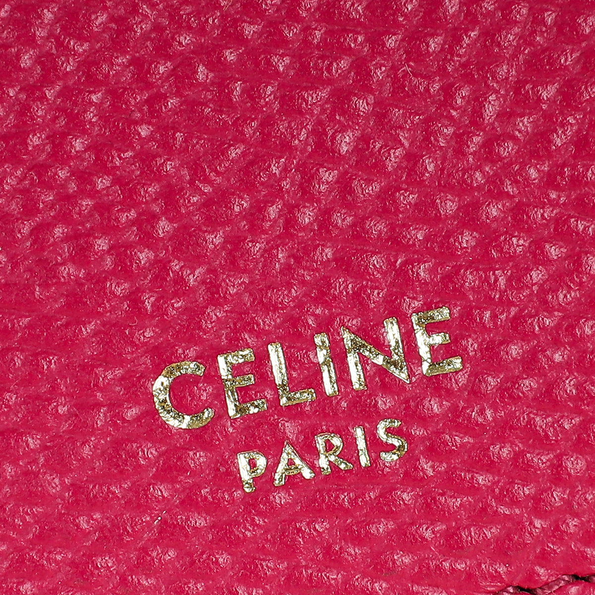 Celine Hot Pink Zipped Flat Card Holder