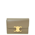 Celine Taupe Triomphe Compact Wallet
