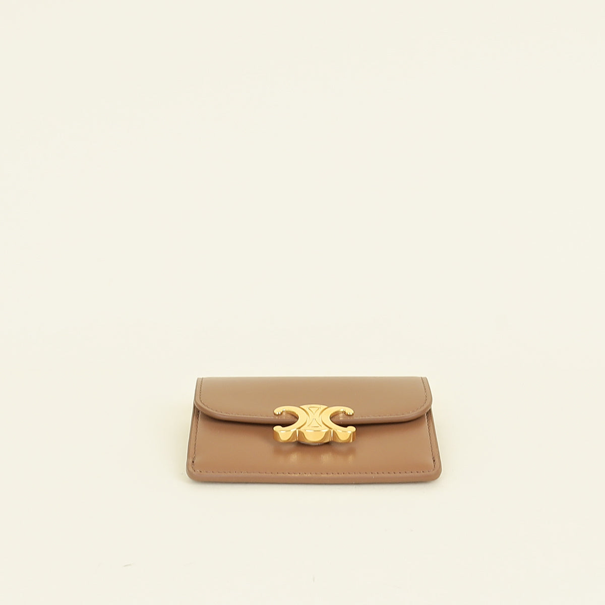 Celine Brown Triomphe Flap Card Holder