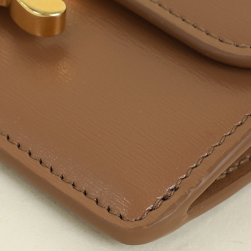 Celine Brown Triomphe Flap Card Holder