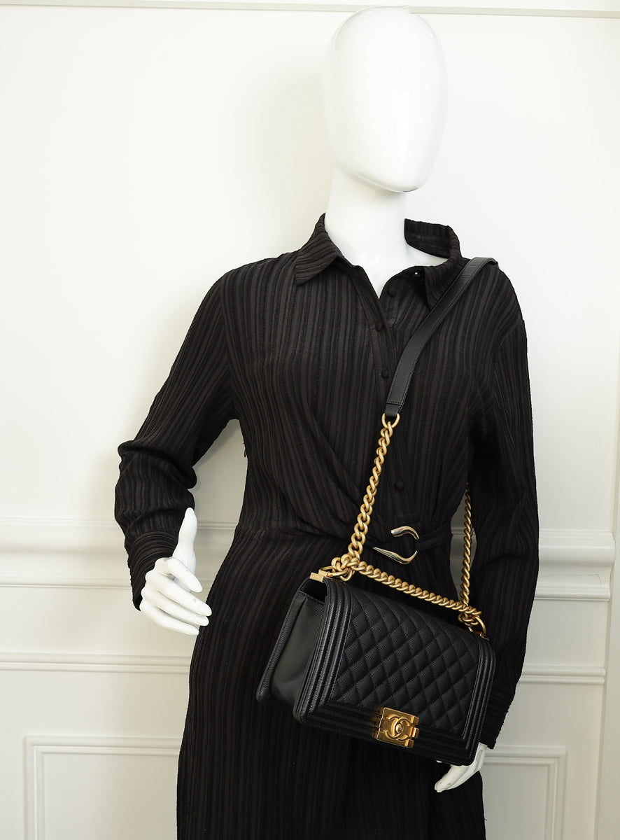 Chanel Black Le Boy Medium Flap Bag