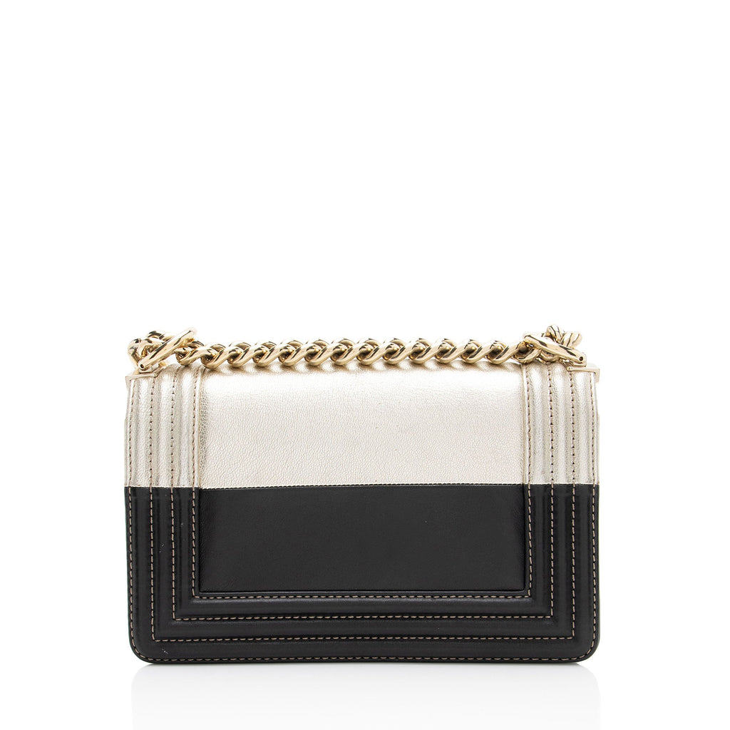 Chanel Bicolor Calfskin Small Boy Bag