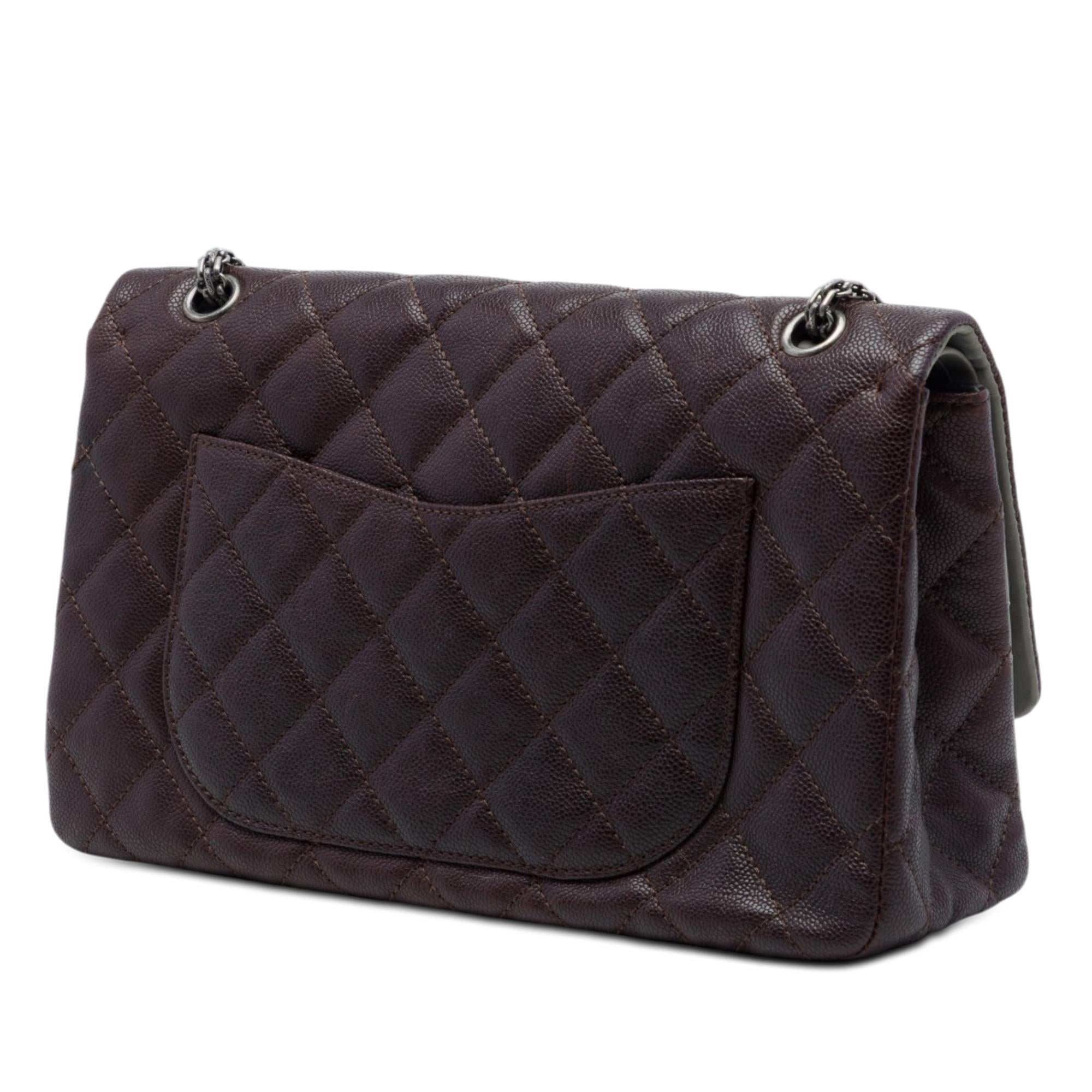 Chanel Bicolor Caviar and Iridescent Calfskin Reissue 2.55 Double Flap 226