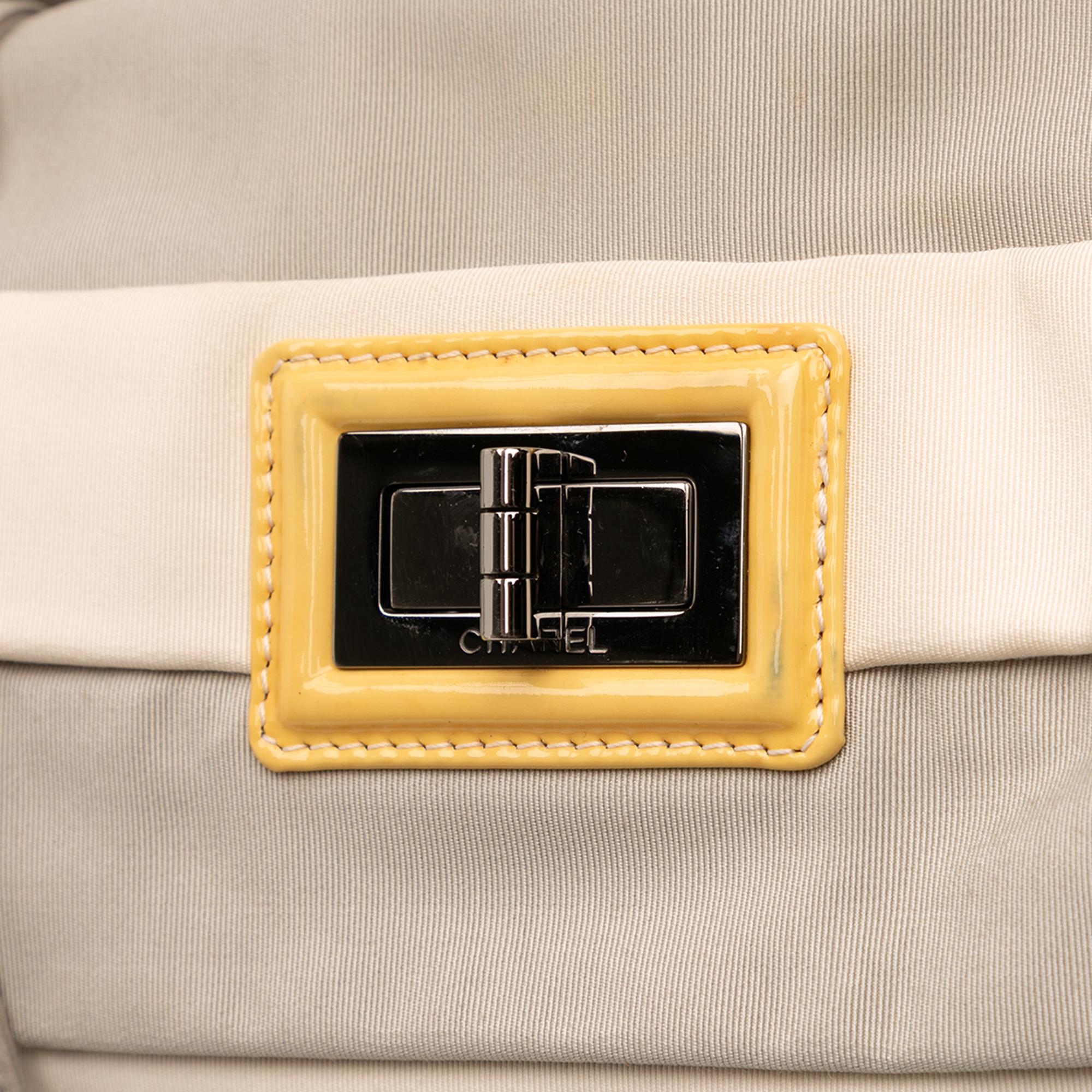Chanel Bicolor Nylon Grosgrain Reissue 2.55 Shopping Tote