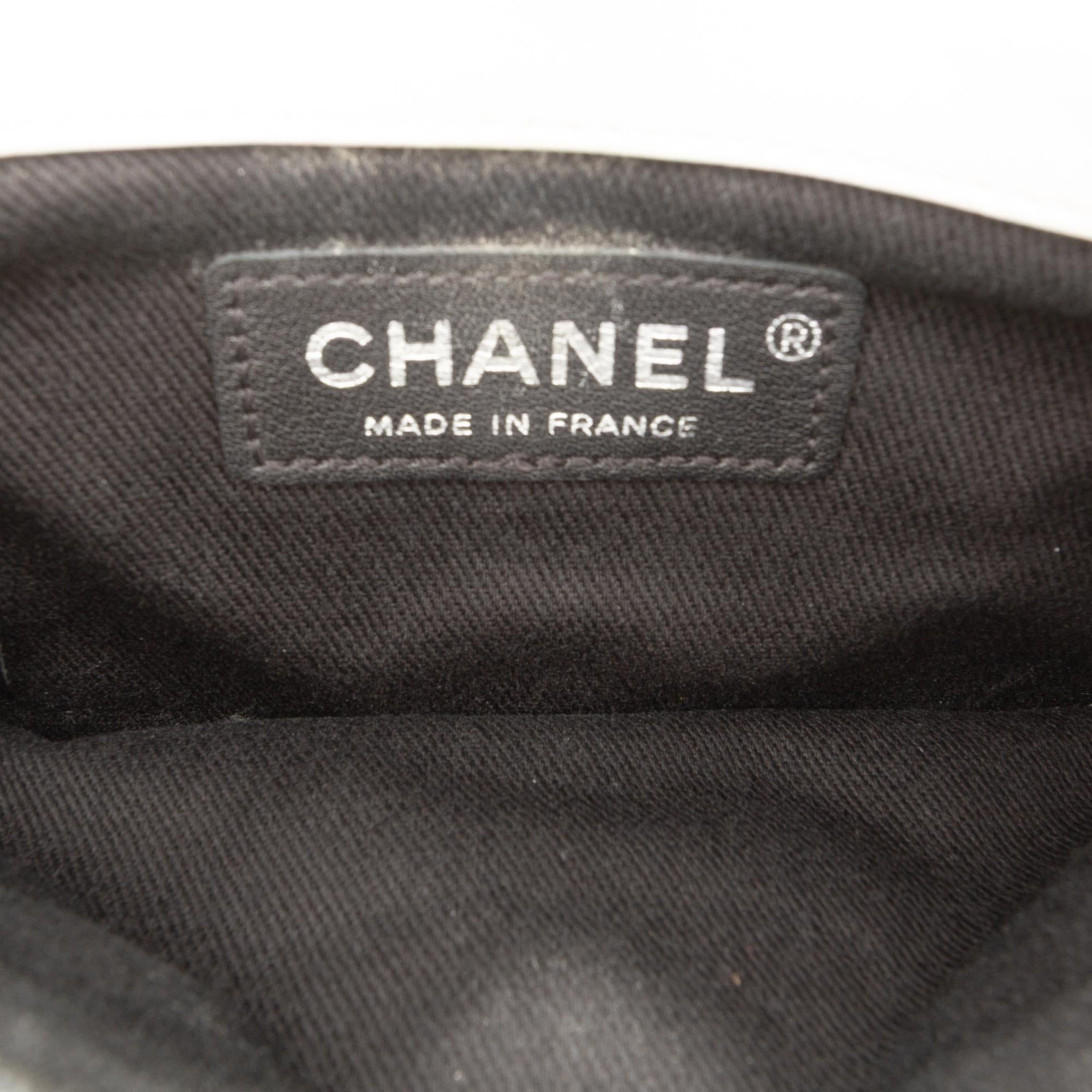 Chanel CC Bicolor Quilted Lambskin Double Sided Wallet on Chain