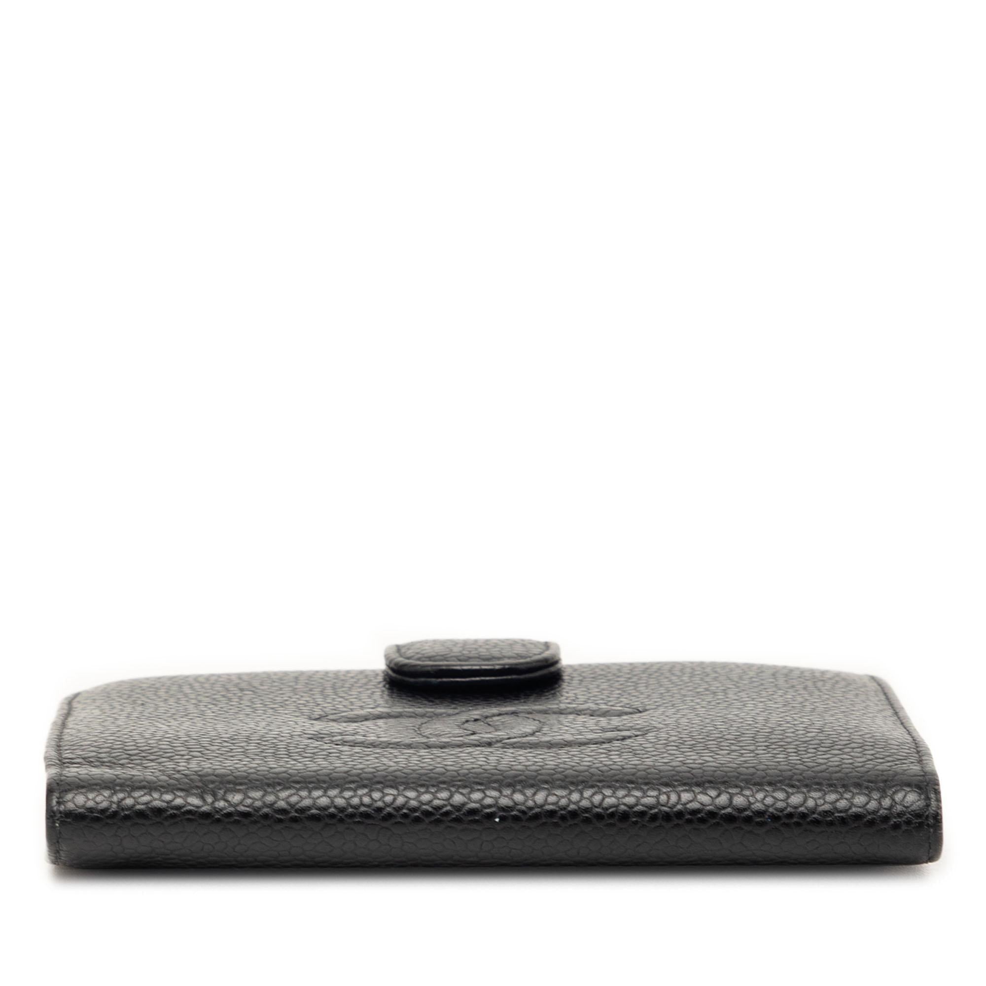 Chanel CC Caviar French Wallet