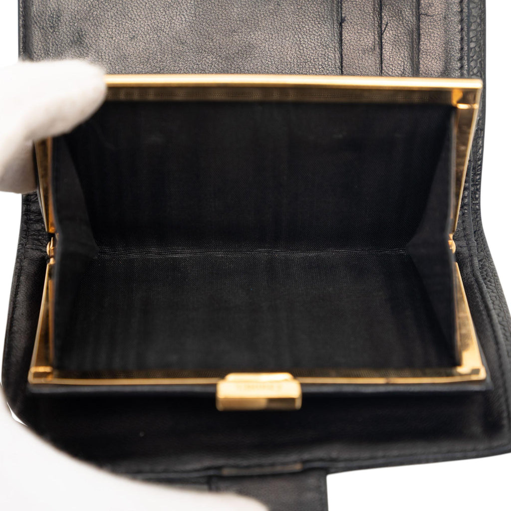 Chanel CC Caviar French Wallet