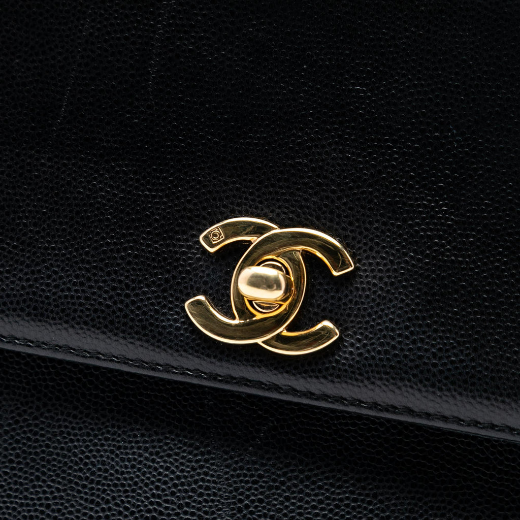 Chanel CC Caviar Twisted Strap Shoulder Bag
