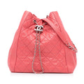 Chanel CC Chain Drawstring Bucket Bag (SHG-nXJ6uF)