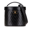 Chanel CC Chevron Caviar Turnlock Vanity Bag