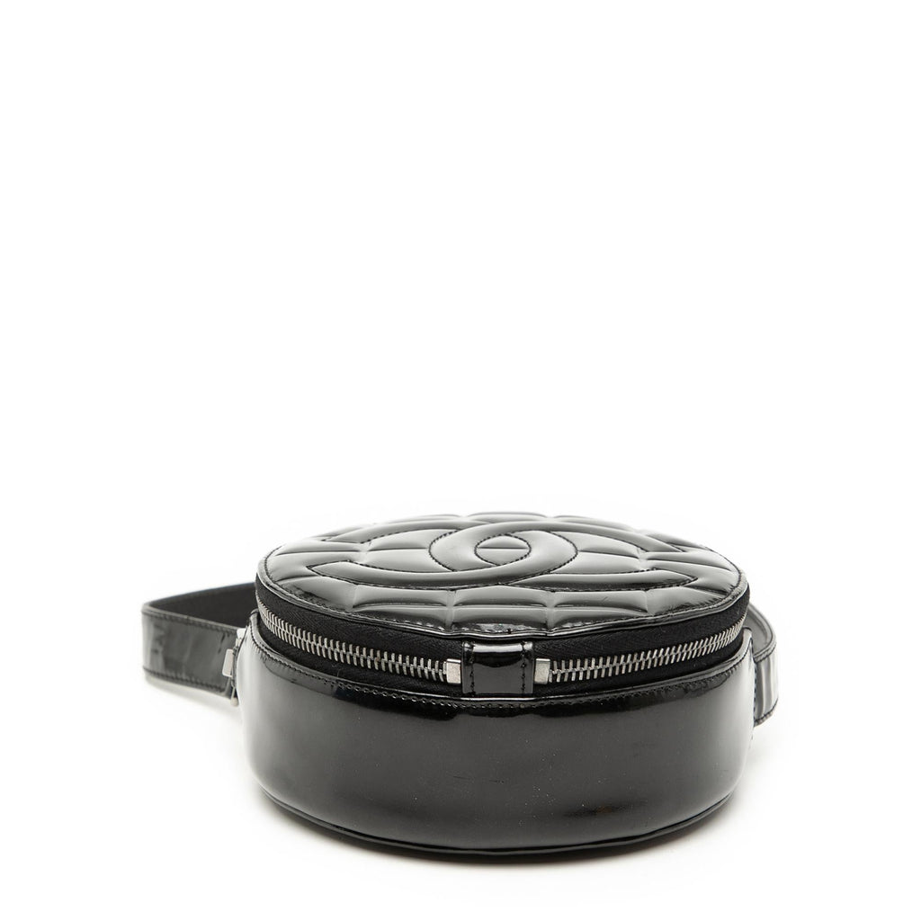 Chanel CC Choco Bar Patent Round Shoulder Bag