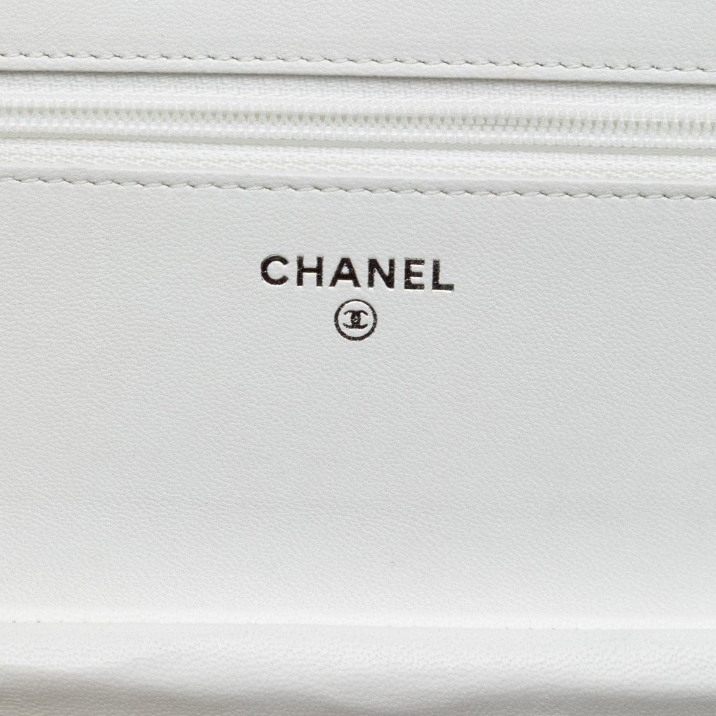 Chanel CC Coated Tweed Wallet On Chain