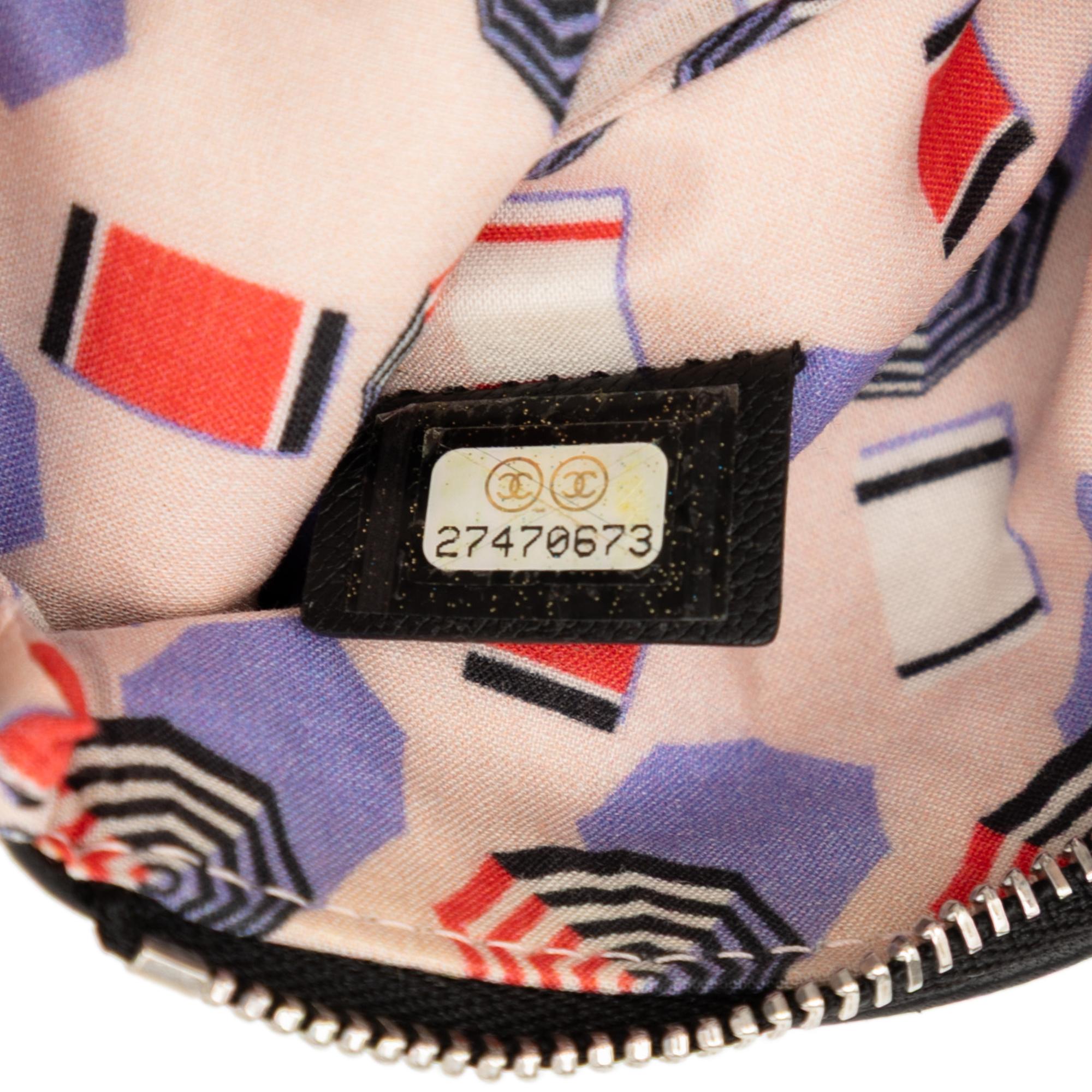 Chanel CC Grained Calfskin Zip Pouch