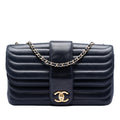 Chanel CC Horizontal Quilted Lambskin Double Flap