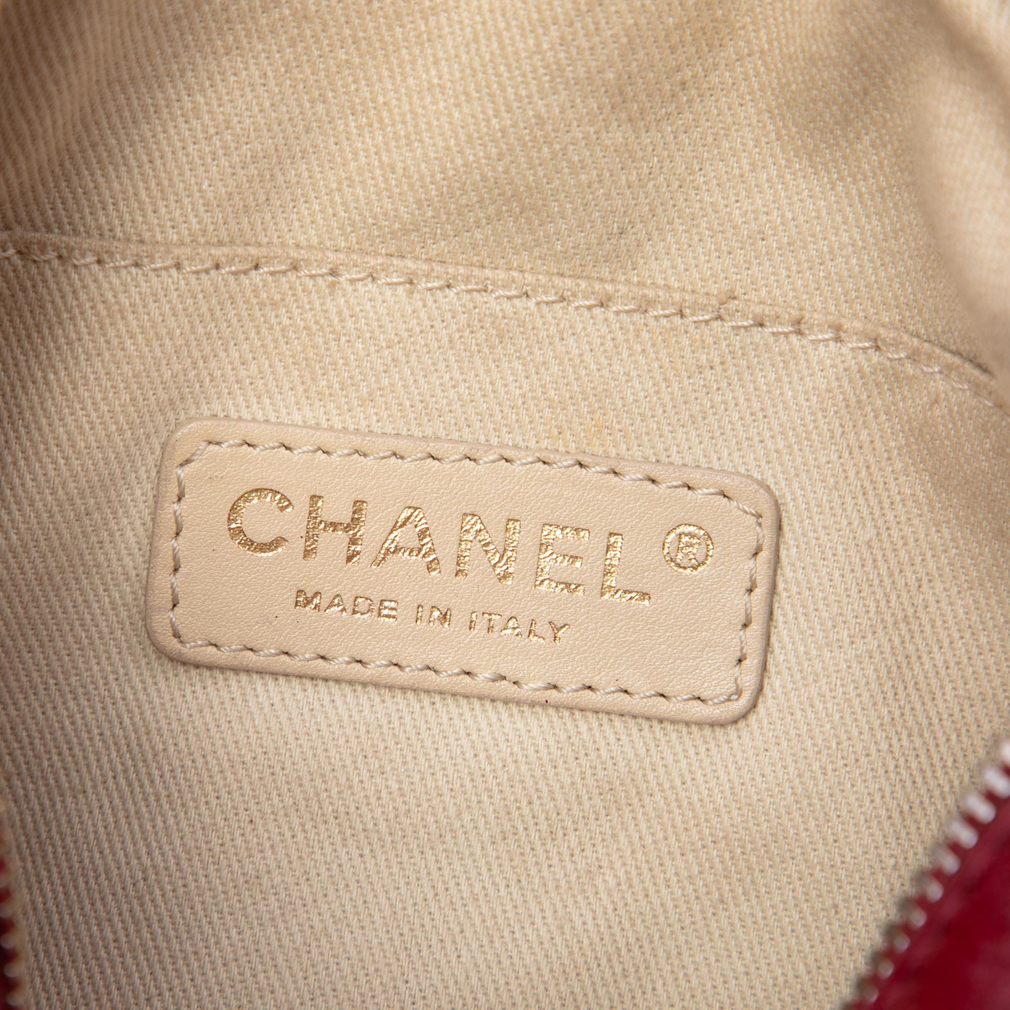 Chanel CC Jersey and Lambskin Scale Camera Bag