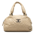 Chanel CC Quilted Aged Calfskin Coco Rider Bowling Bag