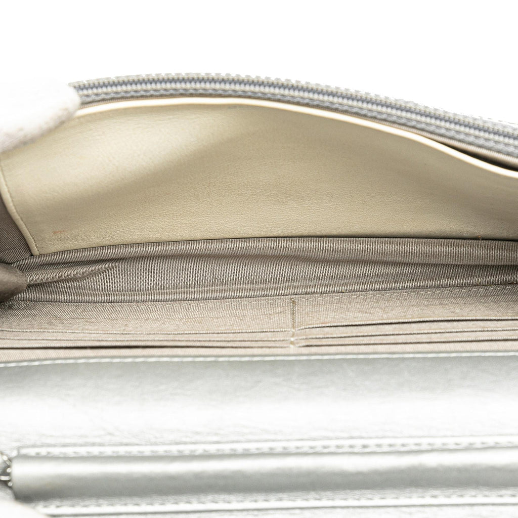 Chanel CC Quilted Aged Calfskin Wallet On Chain
