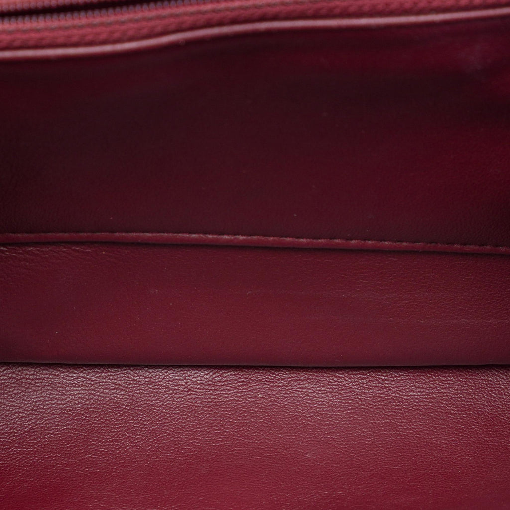 Chanel CC Quilted Crackled Glazed Calfskin Accordion Flap