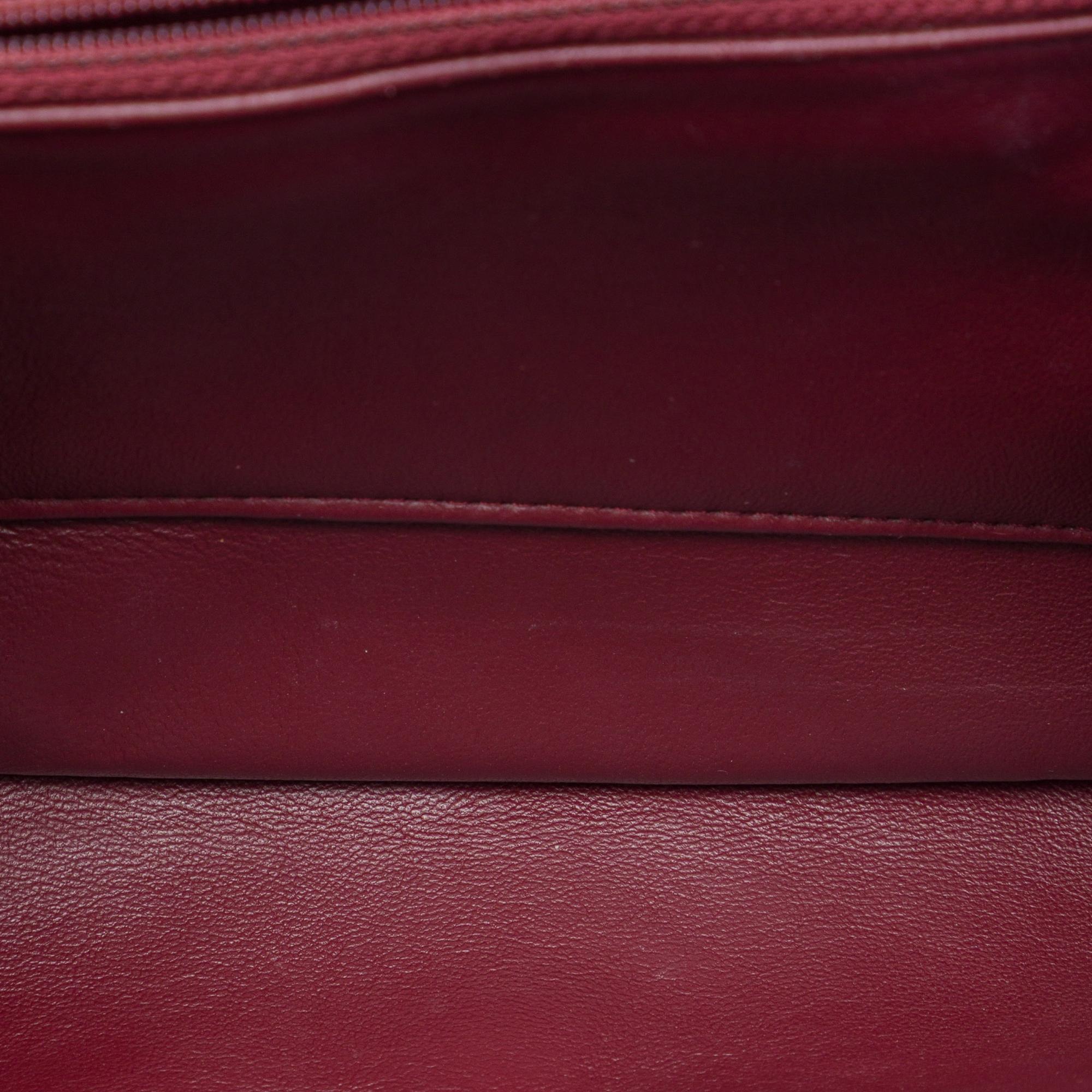 Chanel CC Quilted Crackled Glazed Calfskin Accordion Flap