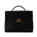 Chanel CC Quilted Lambskin Flap Briefcase (SHG-8TcoB4)