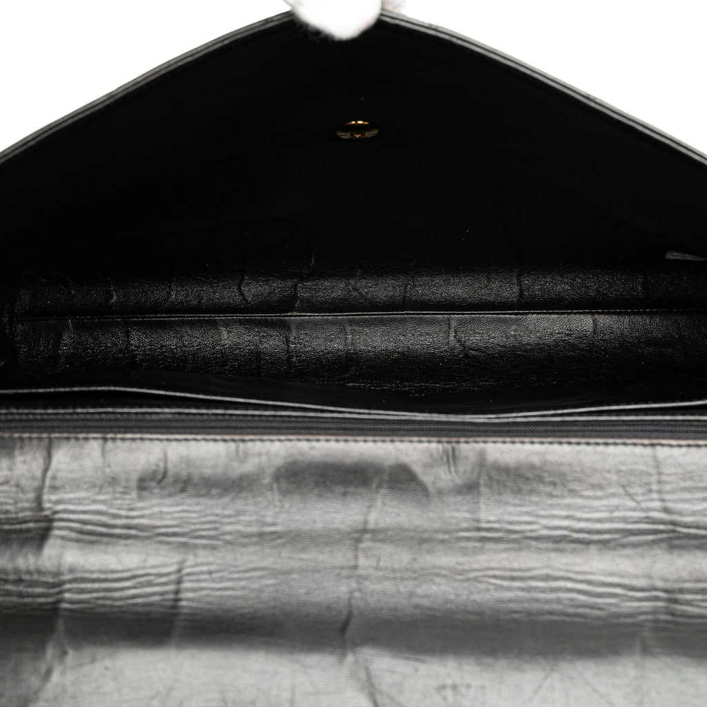 Chanel CC Quilted Lambskin Flap Briefcase (SHG-q0A6fi)