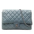 Chanel CC Quilted Lambskin Flap Clutch with Chain