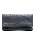 Chanel CC Quilted Lambskin Foldover Clutch