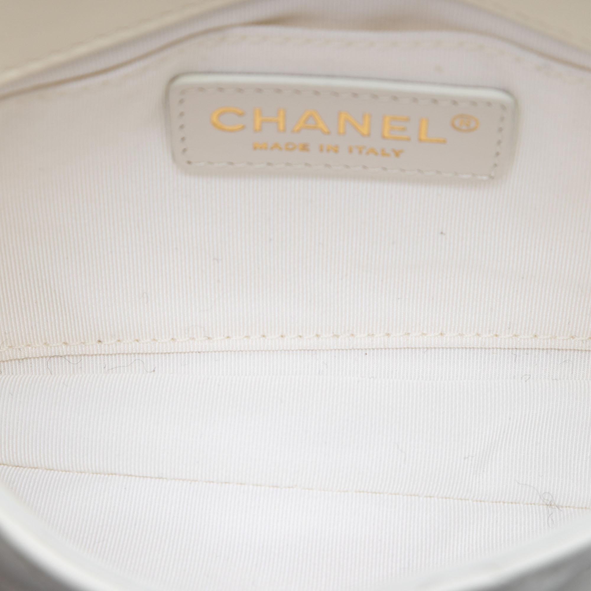 Chanel CC Quilted Lambskin Side Packs Flap