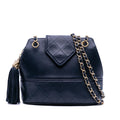 Chanel CC Quilted Lambskin Tassel Flap