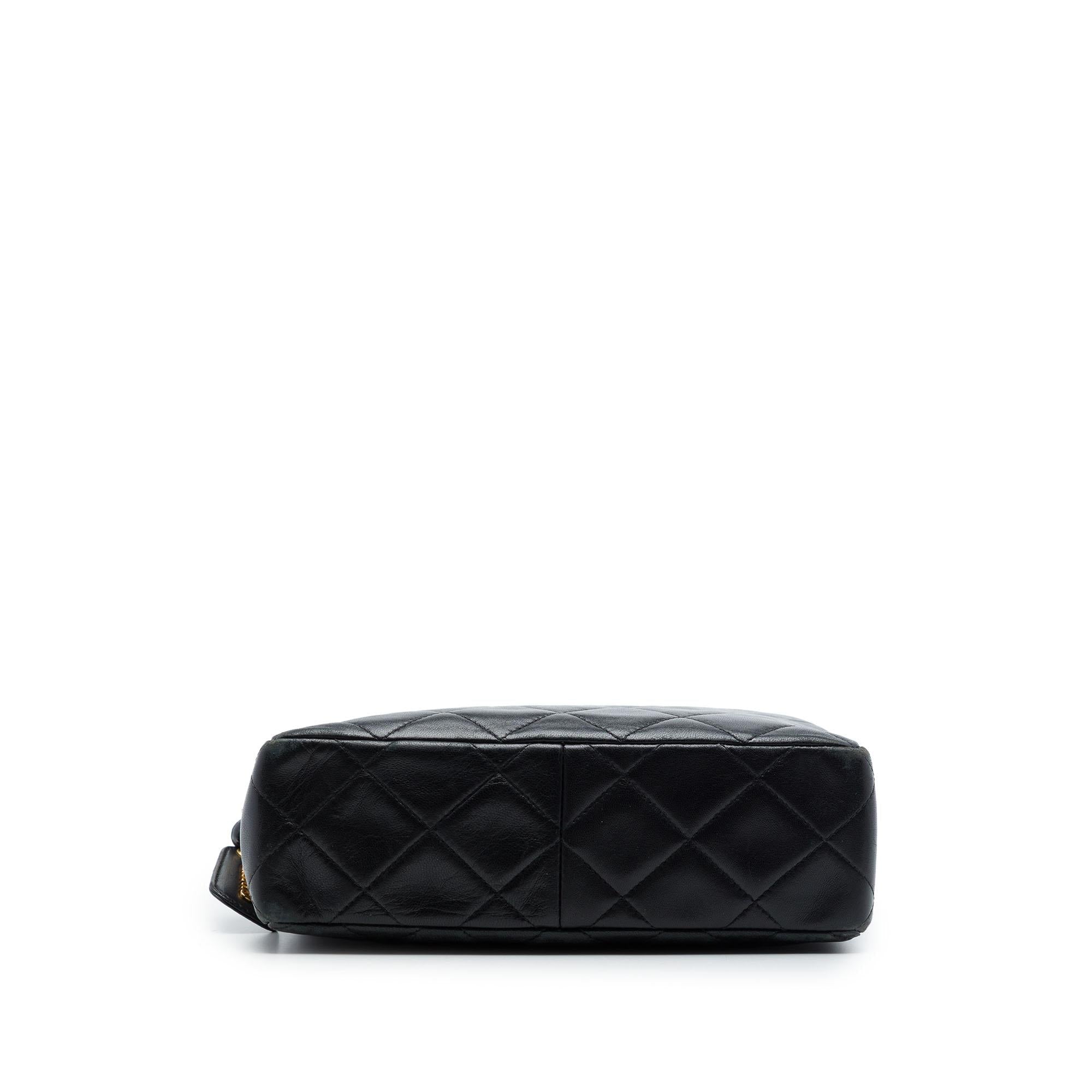 Chanel CC Quilted Lambskin Twisted Strap Crossbody