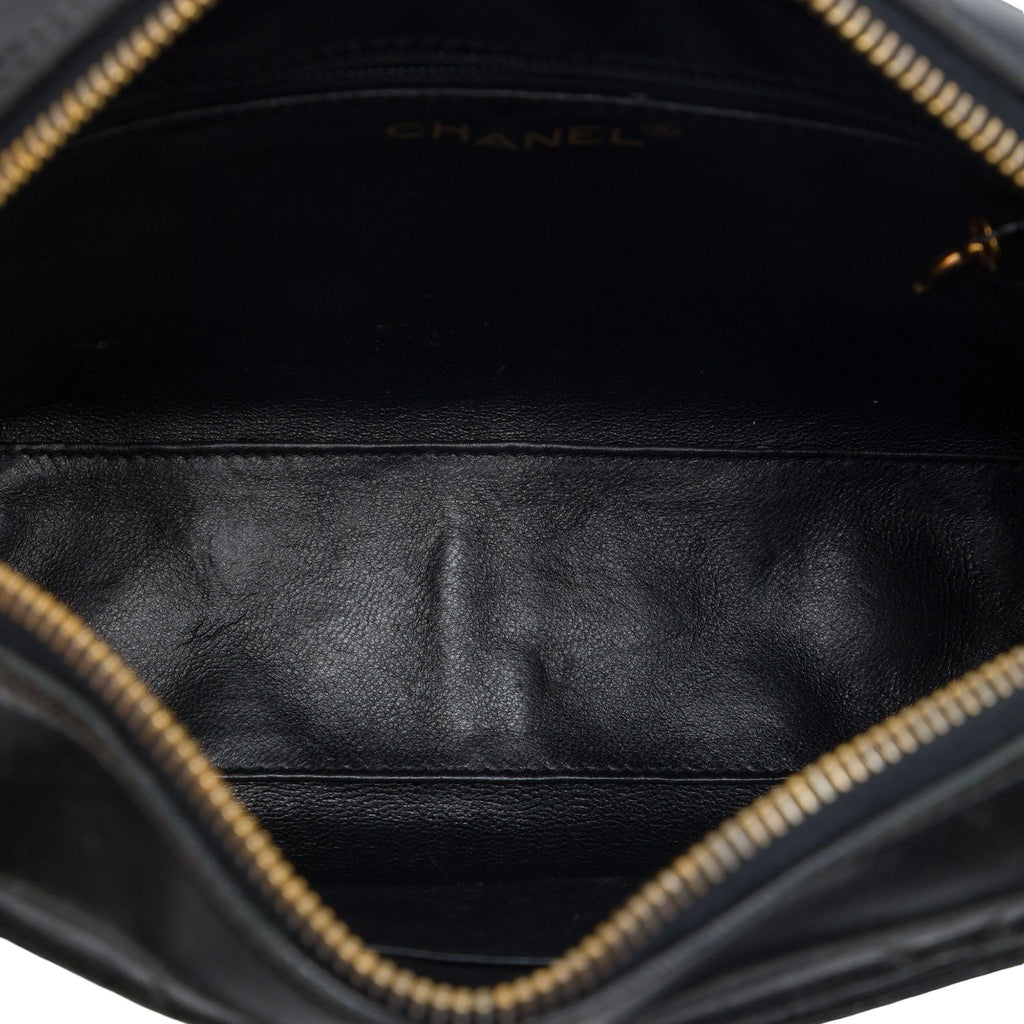 Chanel CC Quilted Lambskin Twisted Strap Crossbody