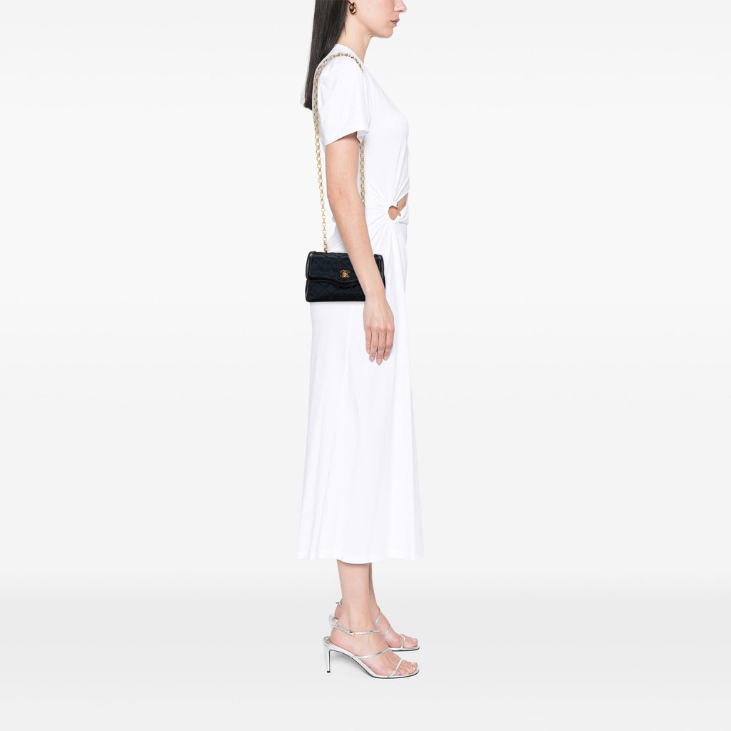 Chanel CC Quilted Satin Bijoux Chain Single Flap