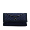 Chanel CC Quilted Tweed Accordion Flap
